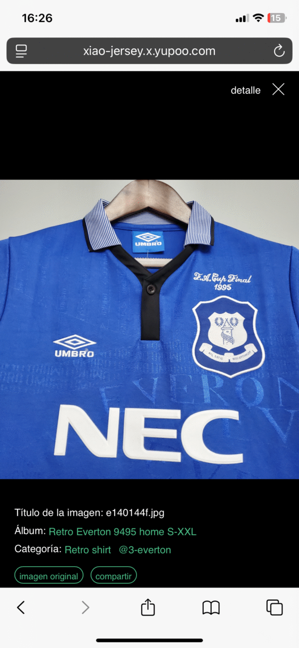 EVERTON LOCAL 94/95 - Imagen 4